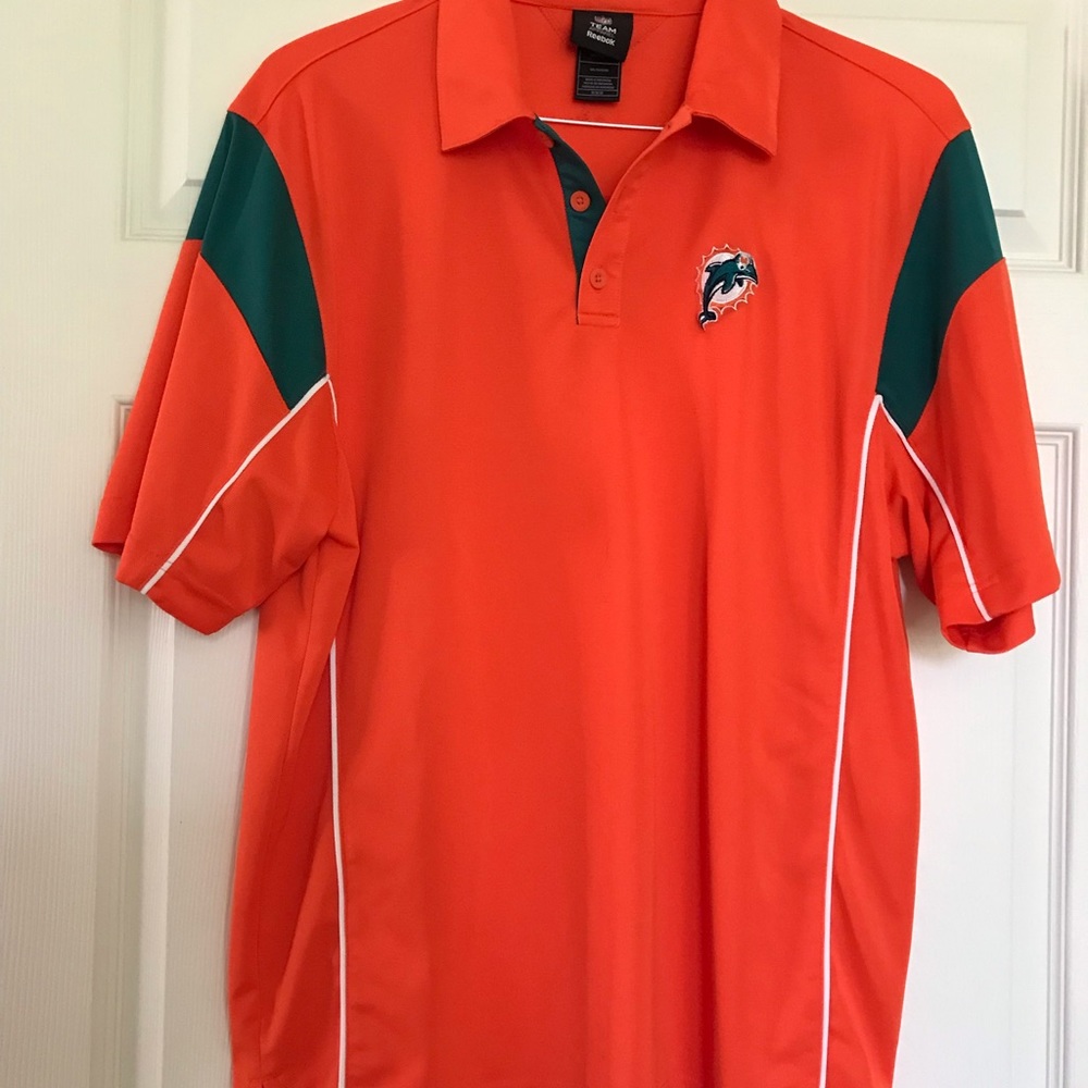 Reebok Dolphins Team Polo Tshirt Orange Medium

Medium
Like new